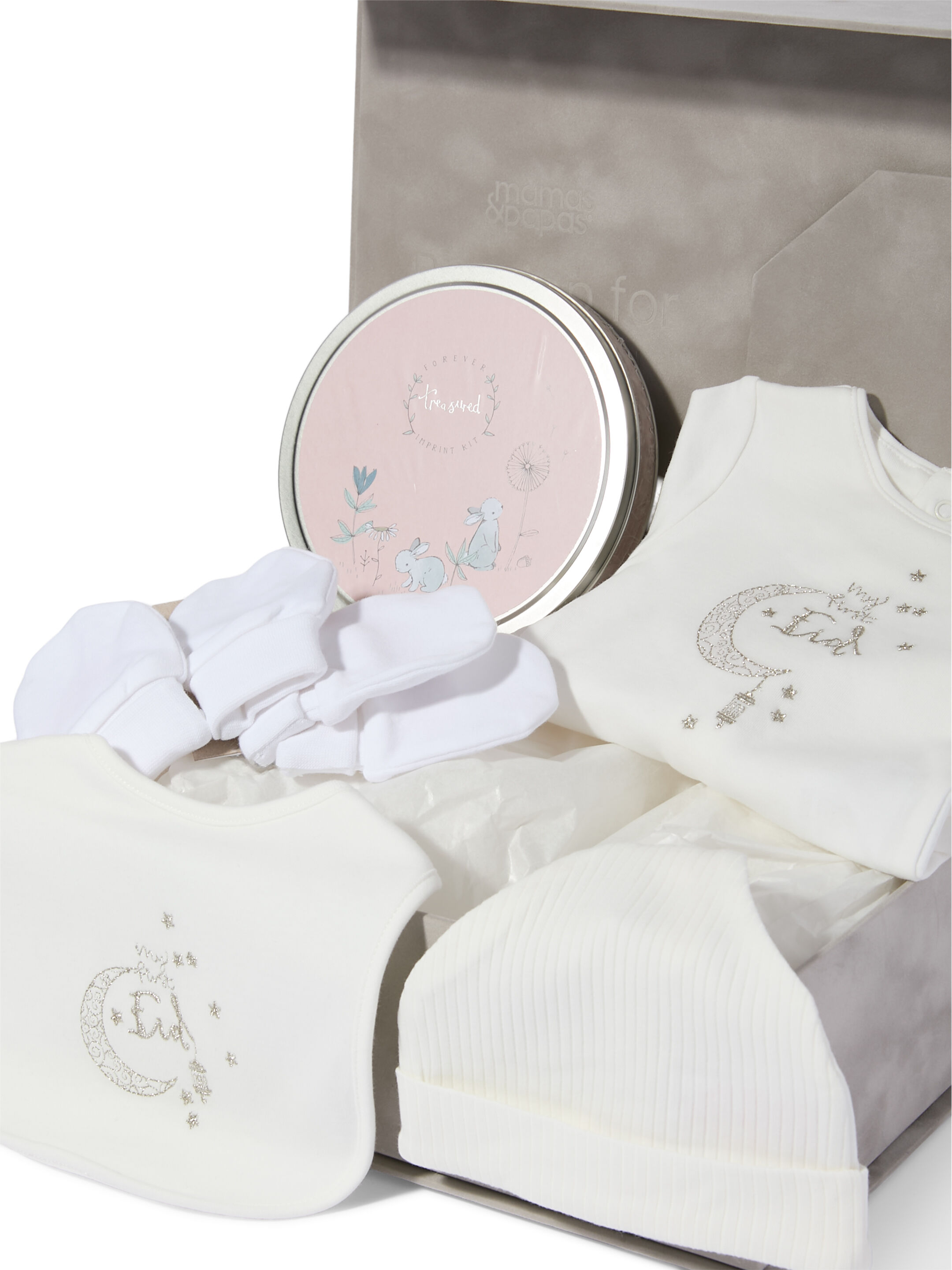 Baby Girl Gift Box - 6 Piece Set with My First Eid All in One image number 2